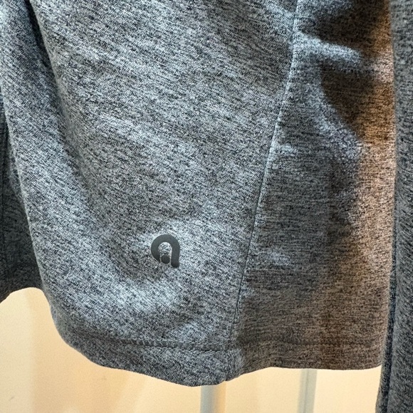 HYBA Gray Long Sleeve Activewear Top Ruched Side Crewneck Women’s XL - Picture 5 of 9